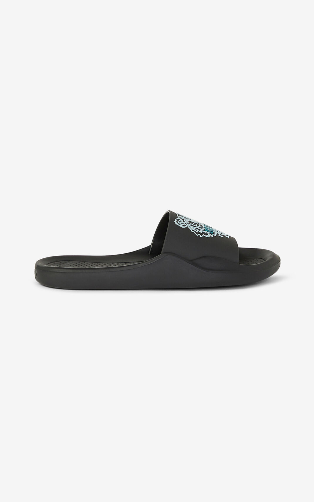 Mules Kenzo Pool Tiger Femme Noir | HYSA-37254